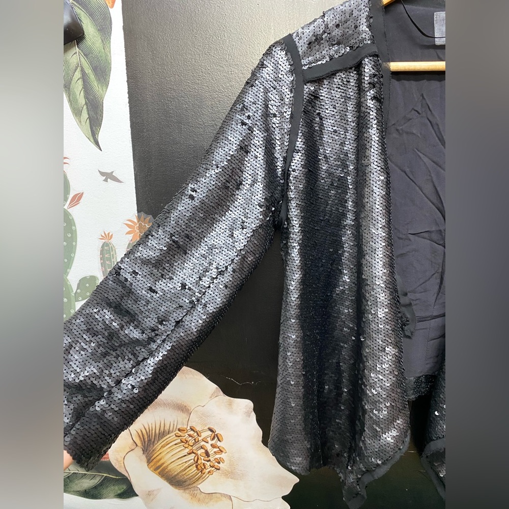 MISS ME black sequence waterfall blazer 🖤 - Picture 5 of 16